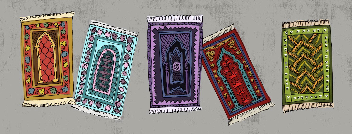 series of prayer mats